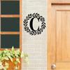 Metal Monogram Letter Wall Decor, Personalized Last Name Sign for Home, Door Hanger Gift for Halloween Christmas New Year