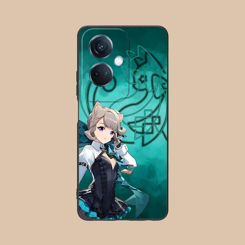 Game GI Lynette Matte TPU Mobile Phone Case for OPPO Find X9 X8 X7 X6 X5 X3 X2 Plus s Pro Ultra Lite Colorful Printing Cover