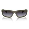 Prada Temple Print Injection Irregular Sunglasses Men's Green