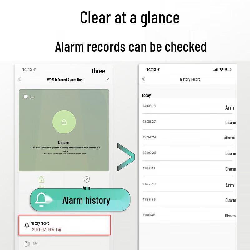 LFang Smart Wi-Fi Home Security Alarm System WP71