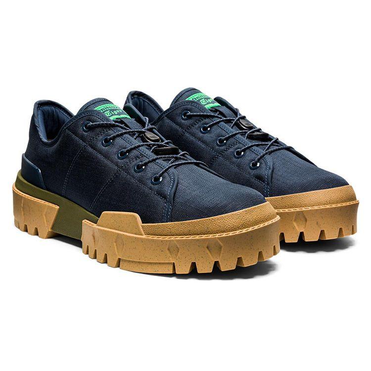 ONITSUKA TIGER Hmr Peak Lo Bequeme Rutschfeste Verschleißfeste Erhöhte Höhe Low-Top Skateschuhe Unisex Sneaker Denim-Blau 1183B534-400