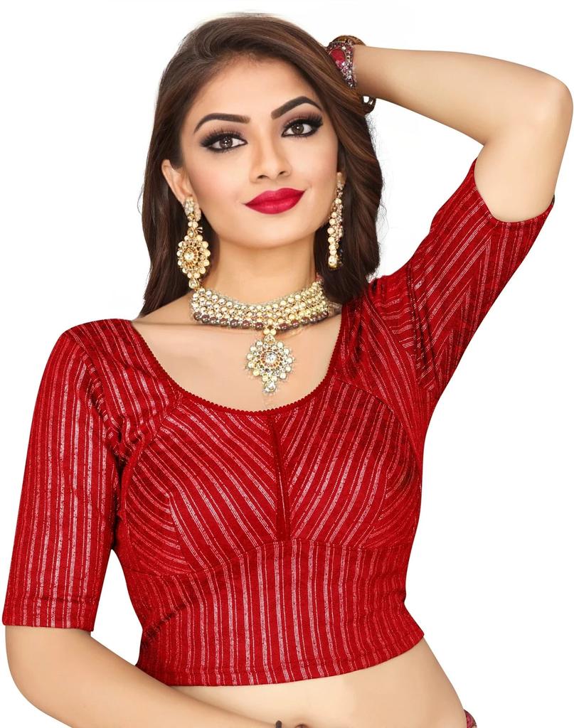 Indian Women Party Wear Ethnic Choli Beautiful Ready To Wear Laycra Blend Blouse