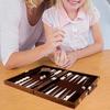 Backgammon Set Travel Size Desk Game Toy Board for All Levels Professionals