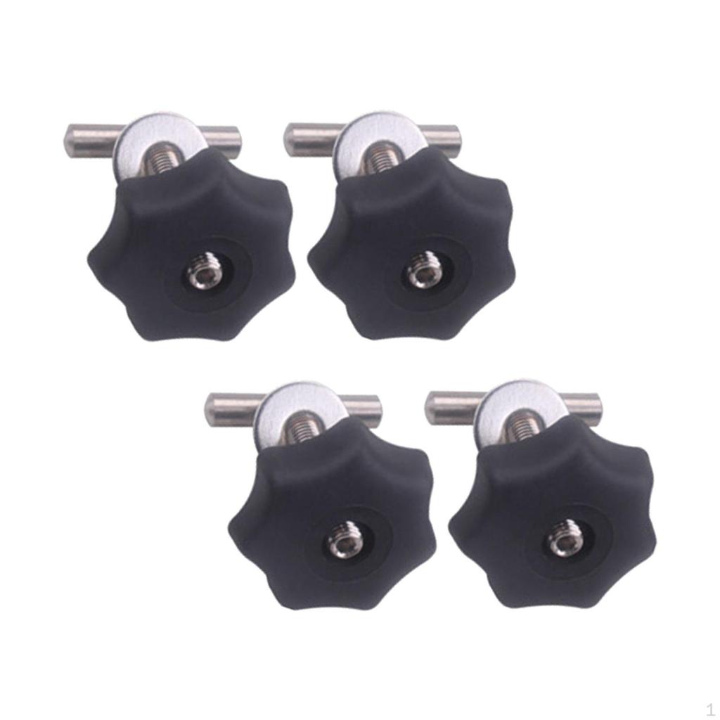 4 Pieces Mounting Screws Locking Rail Stable Stainless Steel Easy to Intall Fixing set