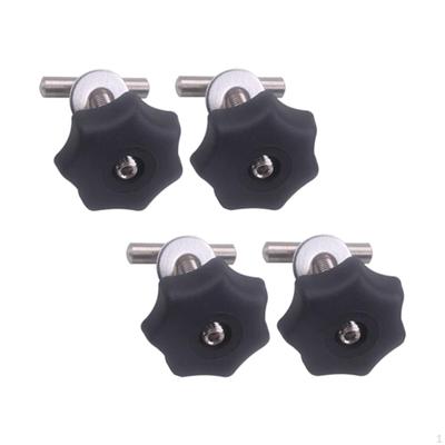 4 Pieces Mounting Screws Locking Rail Stable Stainless Steel Easy To Intall Fixing Set