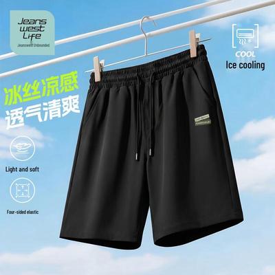 JEANSWEST LIFE Men's Ice Silk Breathable Casual Shorts