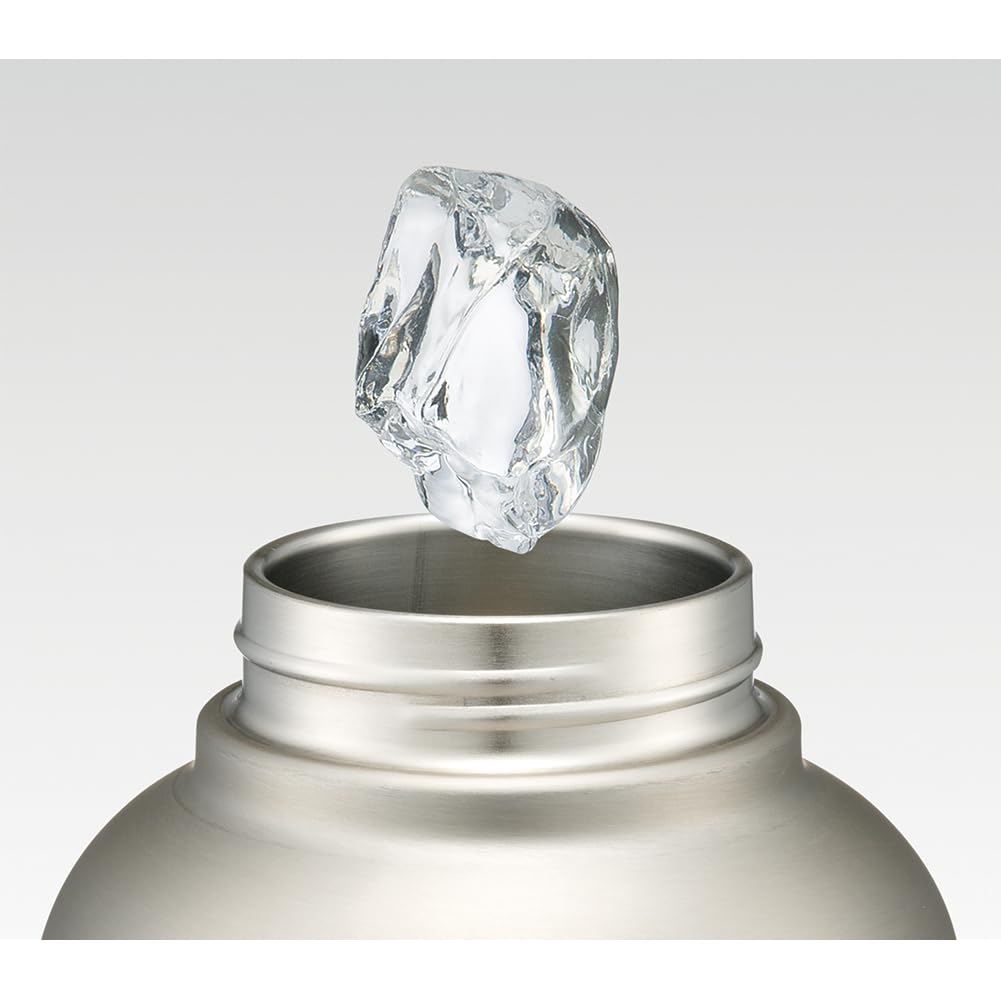 Skater Edelstahl-Wasserflasche mit 2L Vakuum Silber STD20H-A Griff, Fassungsvermögen, Ein-Knopf-Bedienung, 2000ml, Doppellagige Thermoskanne,