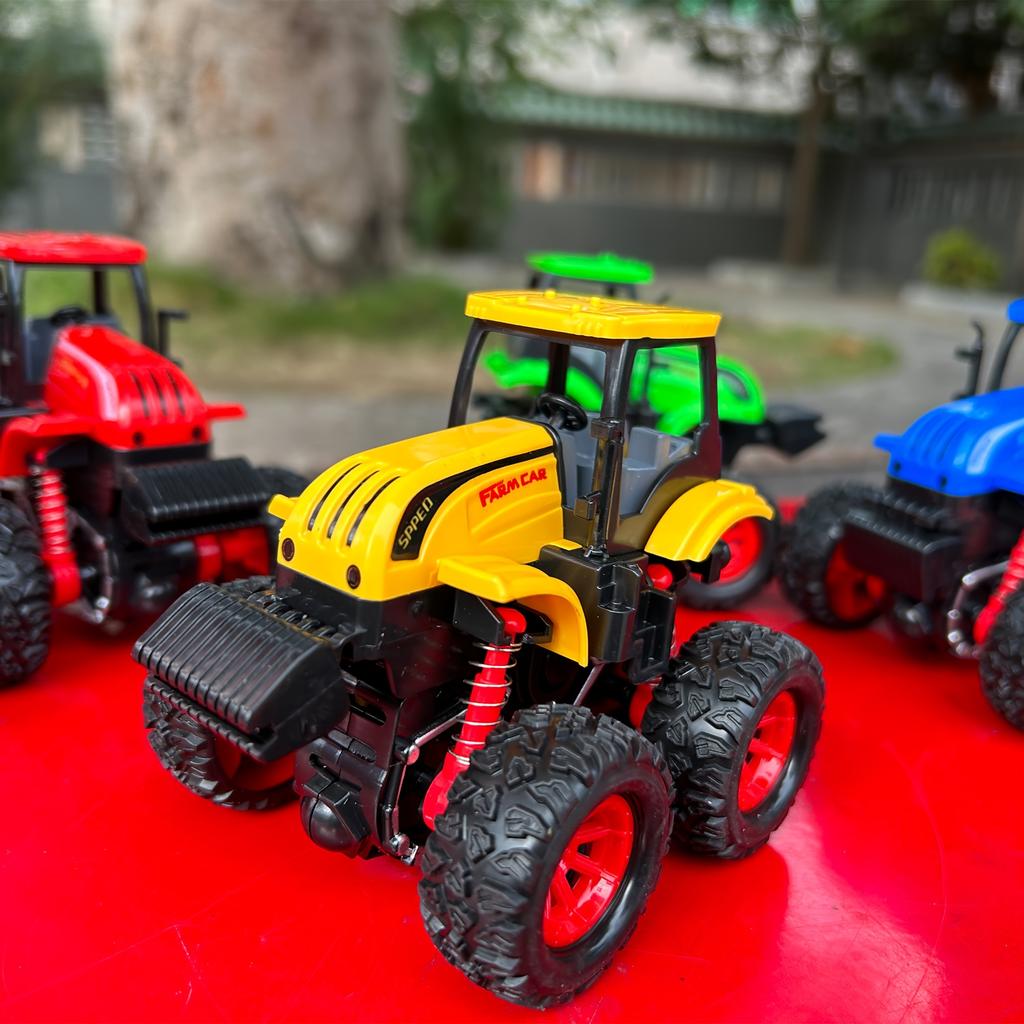 Farmer Stunt Car Inertia 4x4 Dual Inertia Stunt Green Climbing 360° Spin Flip Shock Thickened Tires Off-Road Scooter Toy Car As a Halloween Gift