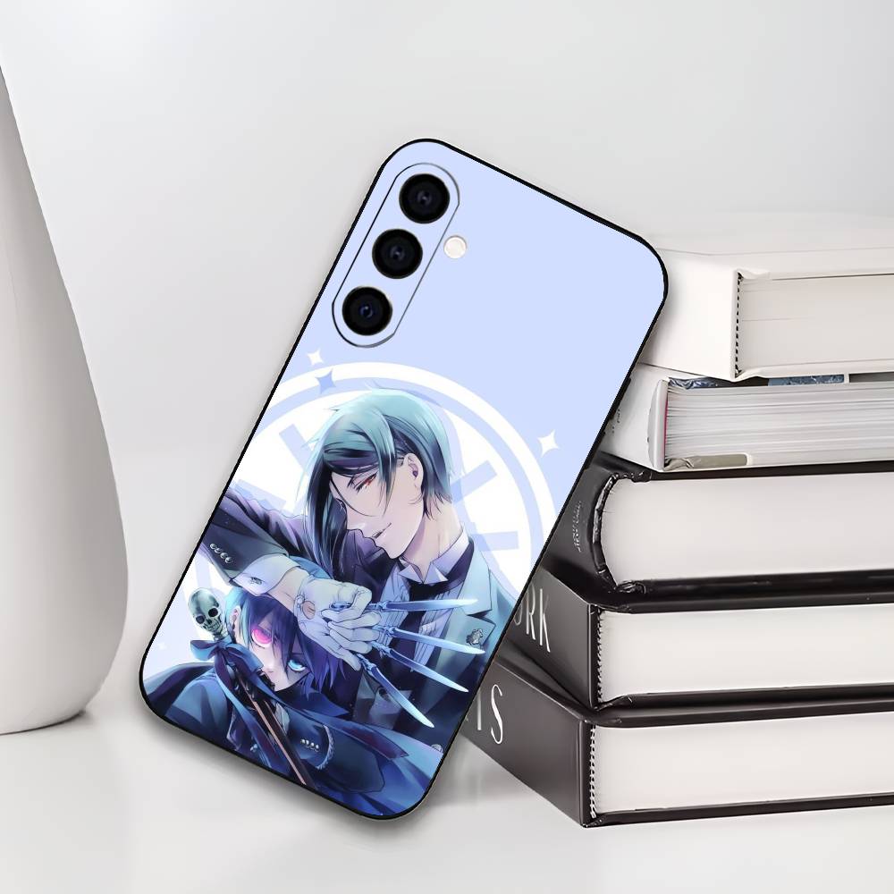 Black B-ButlerS Phone Case For Samsung Galaxy A73,A72,A71,A70,A53,A52,A51,Others Soft Black Cover