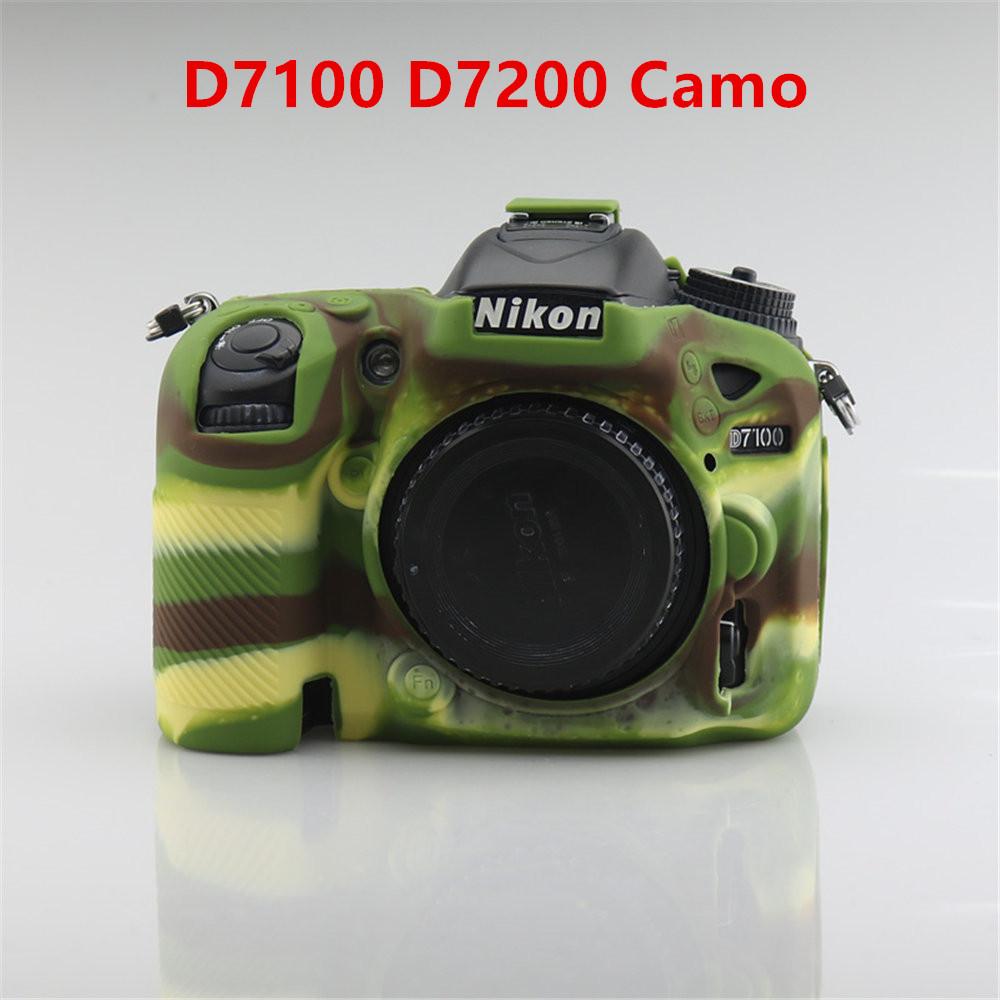 Soft Silicone Rubber Armor Camera Bag Case For Nikon Z50 Z6 Z7 Z6II Z7II D5500 D5600 D7000 D7100 D7200 D600 D610 D750 DSLR Cover