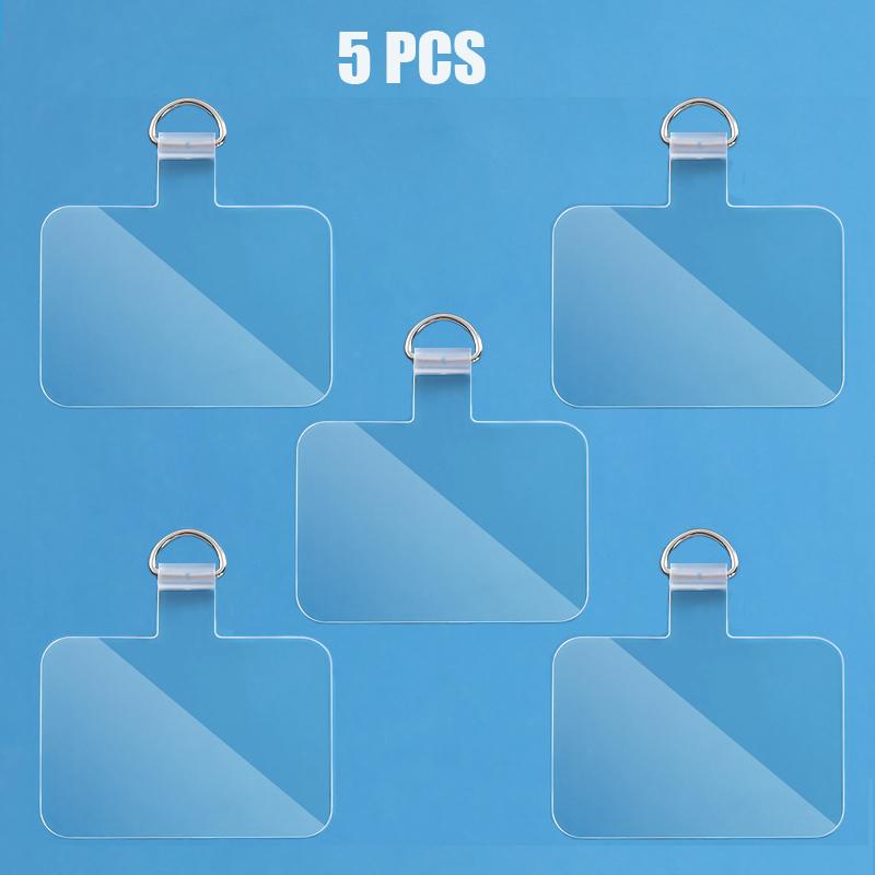 Universal Mobile Phone Anti-lost Lanyard Card Gasket Transparent Tpu Detachable Phone Hanging Cord Strap Patch Tether Pad