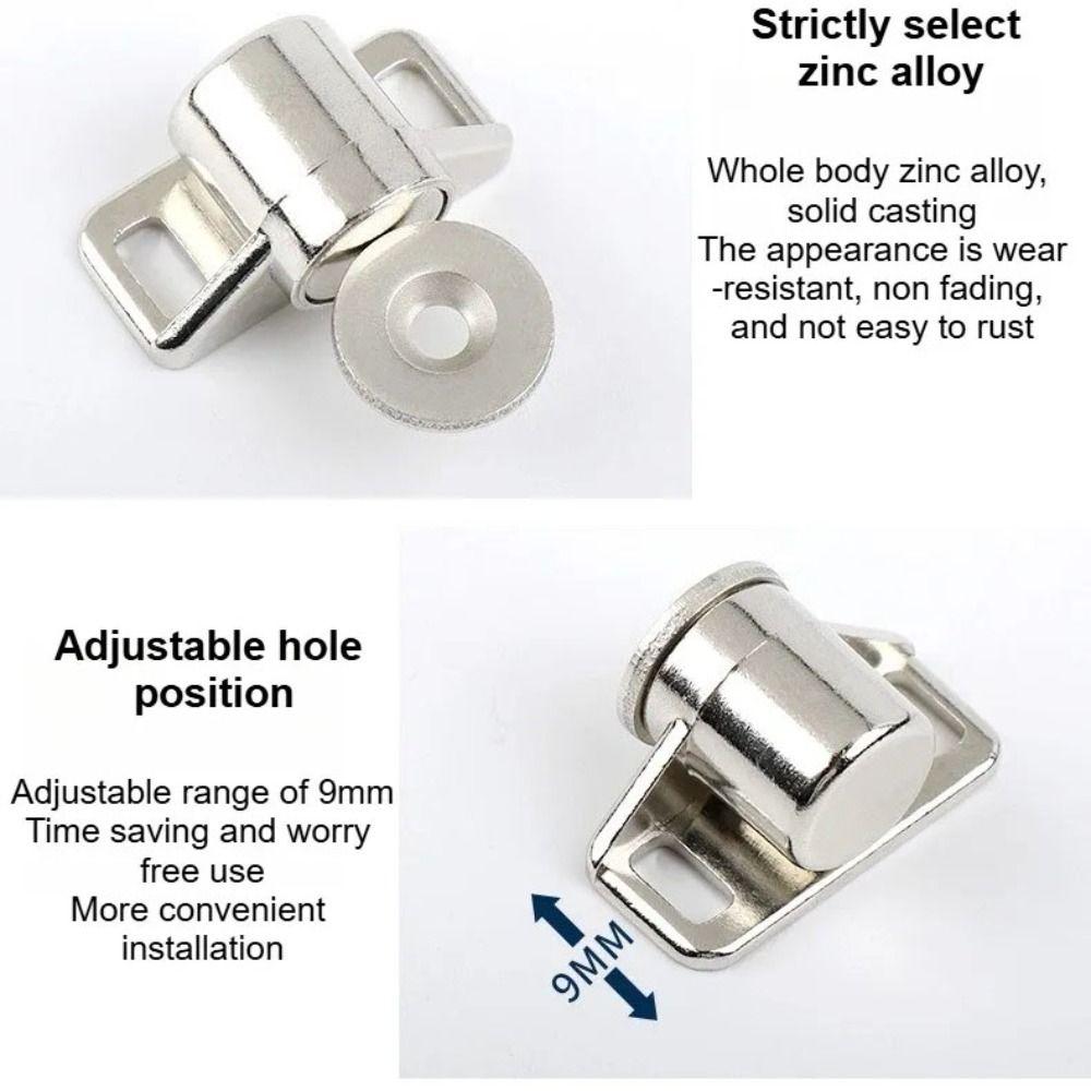 Zinc Zinc Zinc Alloy Cabinet Door Catch Cassette Magnetic Magnetic Suction Lock  Bedroom Cabinet