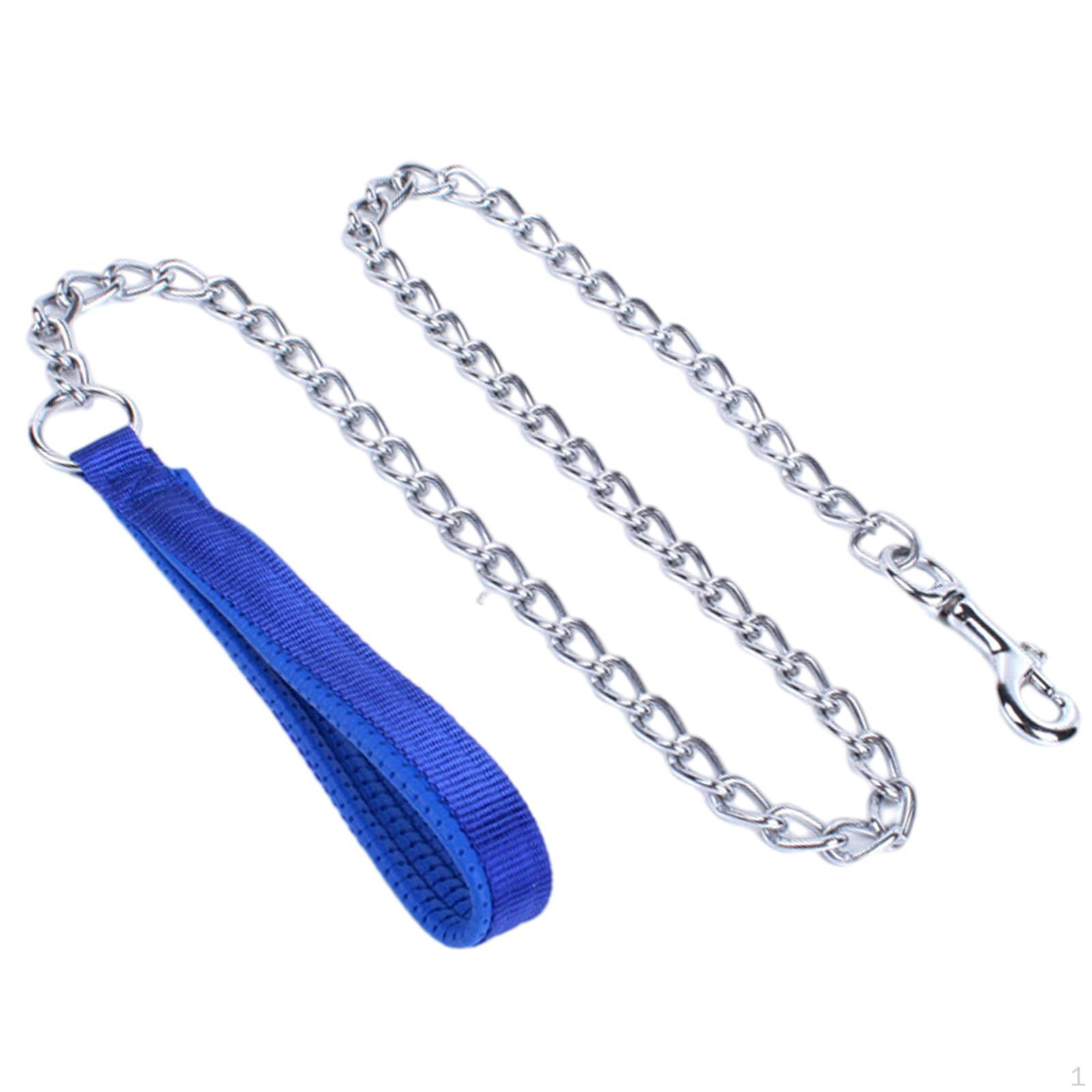 

Цепной поводок для собак, прогулочная тяговая веревка для маленьких, средних и больших собак