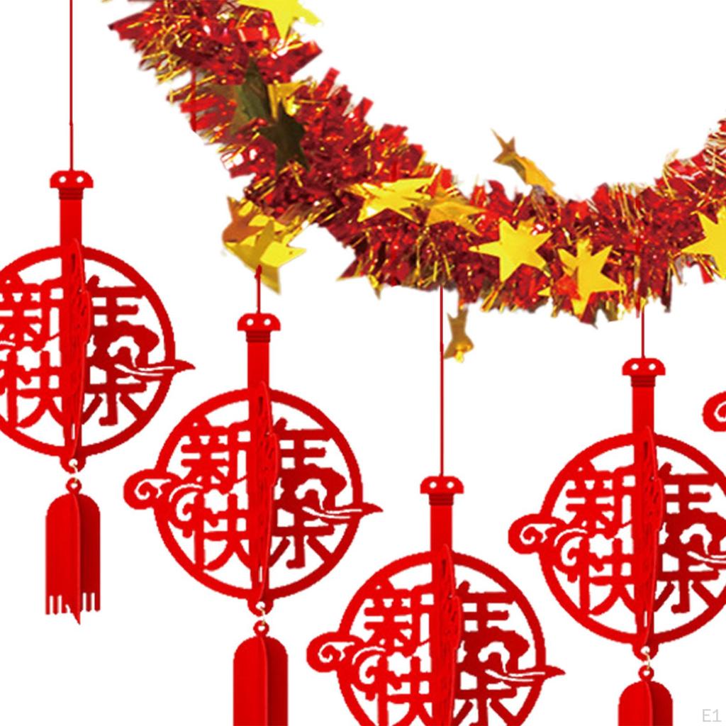Chinese Year Banner Hanging Garland Lightweight Lunar Decoration Spring Festival