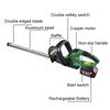 1400RPM Electric Hedge Trimmer Cordless Garden Trimmer Lawn Mower Rechargeable Weeding Shear Pruning Mower Garden Power Tool