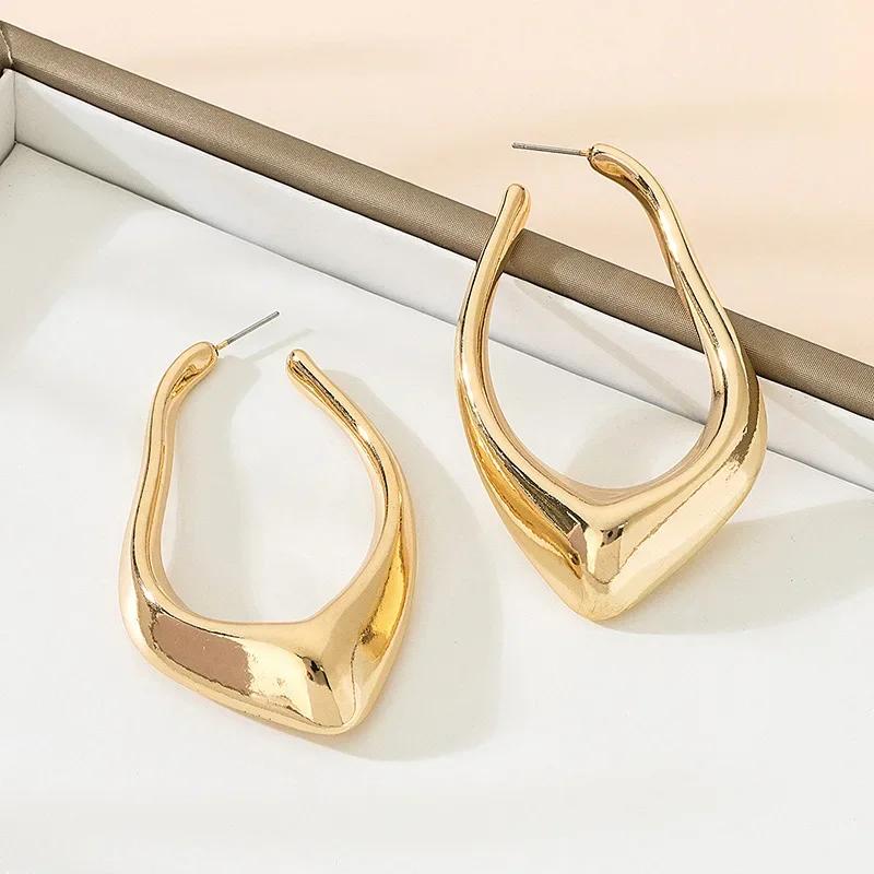 Minimalist Water Drop Geometric Irregular Earrings for women holiday patty gift fashion jewelry ear accessories CE185-3949