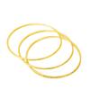 Women's Bohemian Gold Sand Brass Bracelet with Long-Lasting Colorfast Finish
