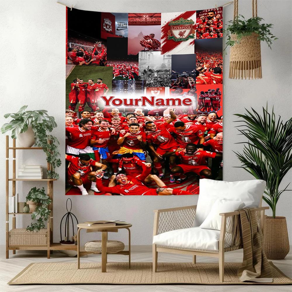 Liverpool Custom Your Name Wall Decor Tapestry Art For Pet Memorial Birthdaywedding Party Backdrop Family Gift