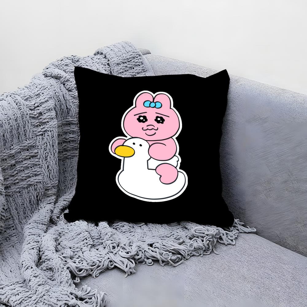 Kawaii O-Opanchu Usag Cushion Cover Comfortable Reversible Pillow Cover Ideal for Car Sofa Bedroom & Beyond