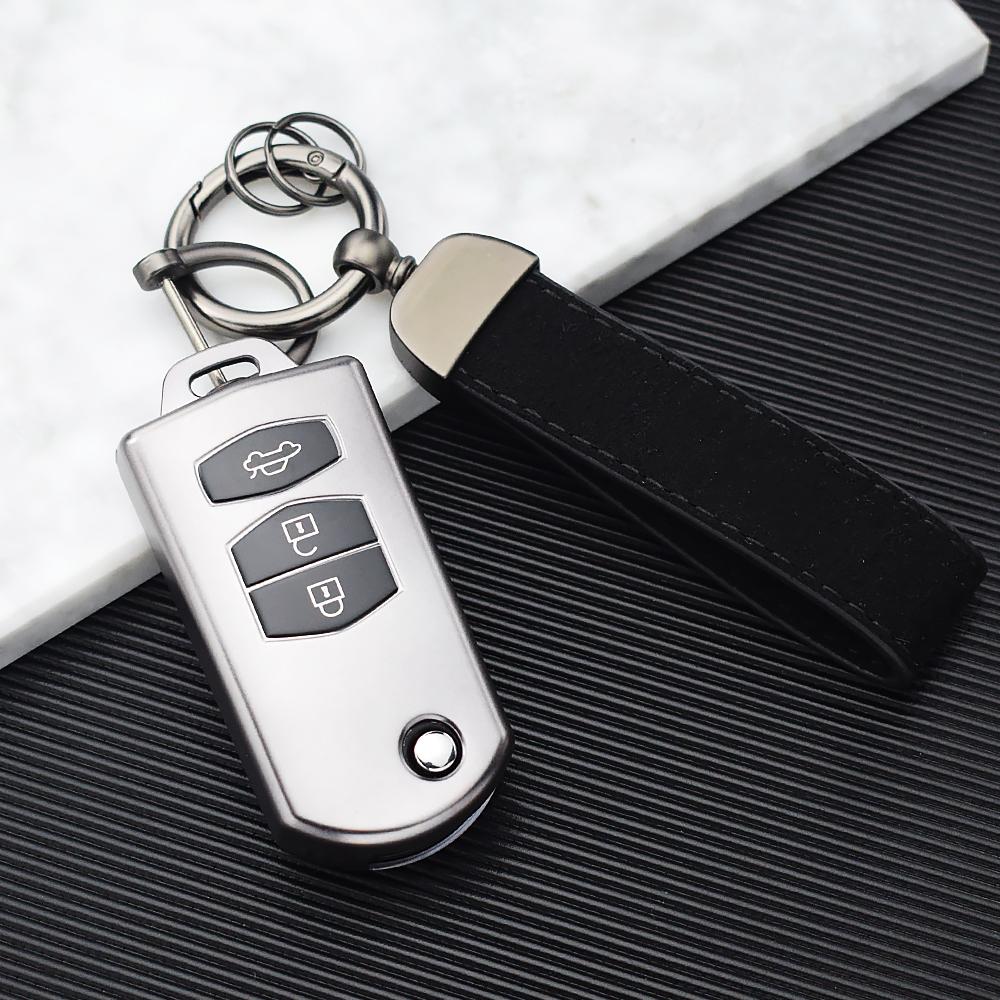 2/3 Buttons TPU Shell Fob Holder For Mazda Demio 2 3 5 6 M3 M5 M6 CX-5 CX7 CX9 RX8 MX5 MPV Car Key Case Cover Keyless