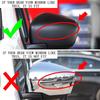 For Nissan Navara D23 NP300 2017- Car Sticker Rearview Side Mirror Cover Wing Cap Exterior Door Rear View Case Trim Carbon