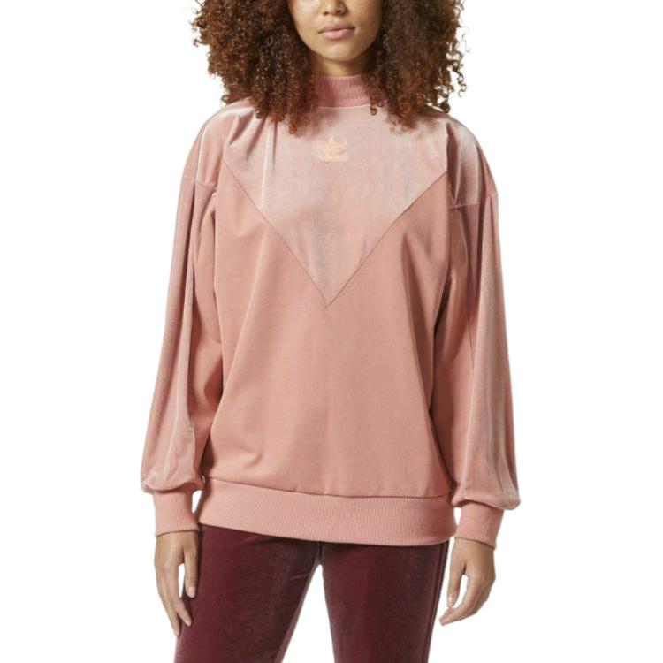 Adidas Originals BF Logo Ribbed Long Sleeve Sweatshirt Women tops CW0268 S