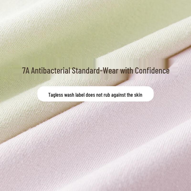 Xueqiman Women's 7A Antibacterial Pure Cotton Briefs