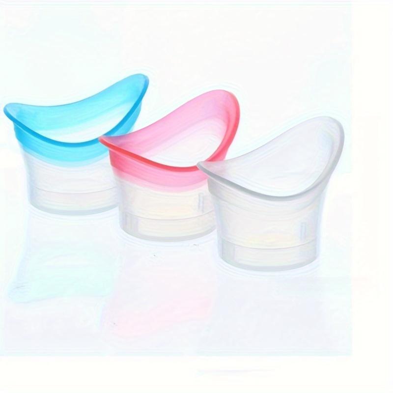 Silicone Eye Wash Cup with Scale Flexible Eye Rinse Bath for Adults Precision-Fitted, Reusable Easy-Clean Travel Eye Flushing Device 1pc