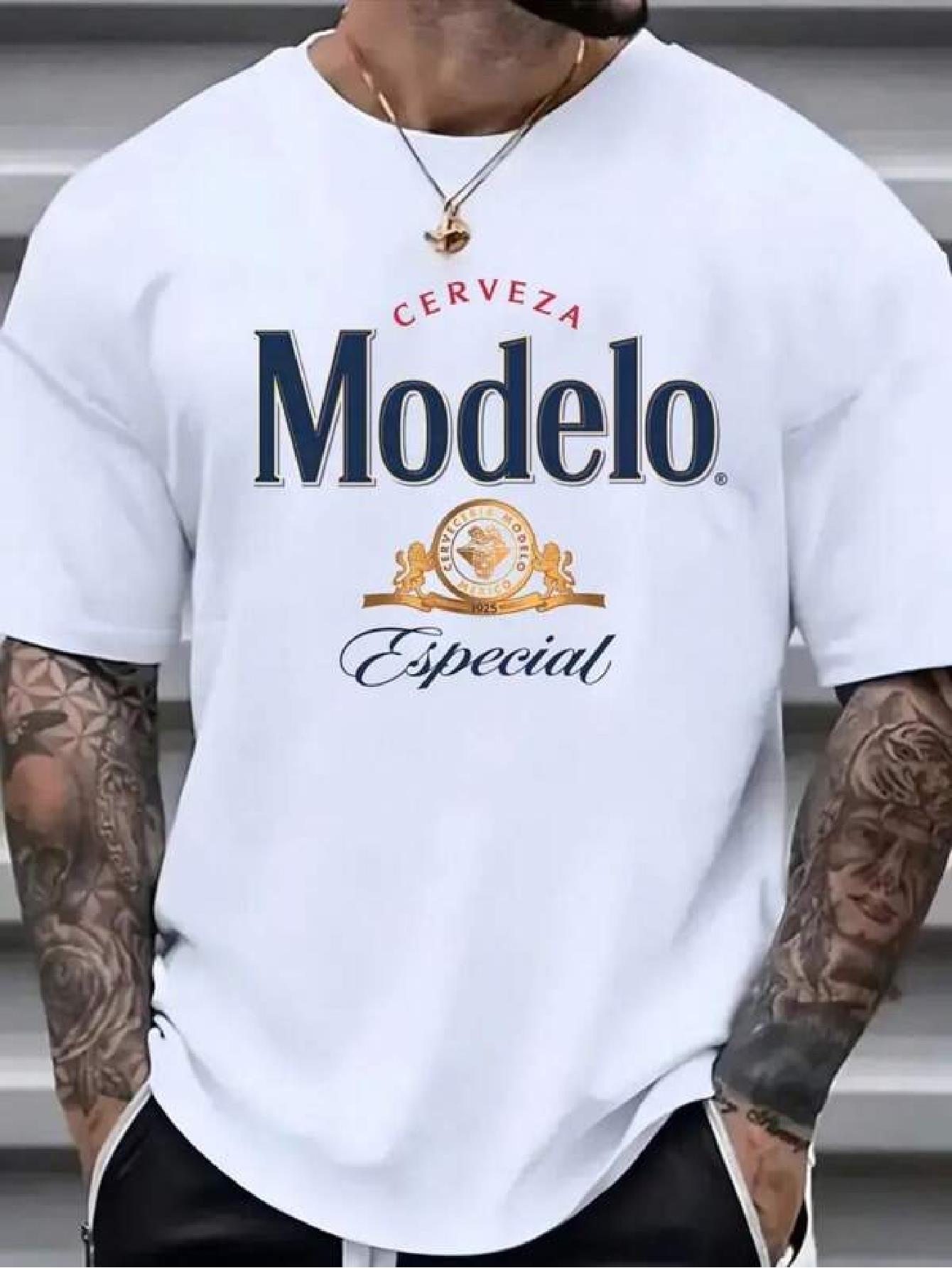 Modelo Especial Beer Graphic T-shirt - & WoWhite Tee S