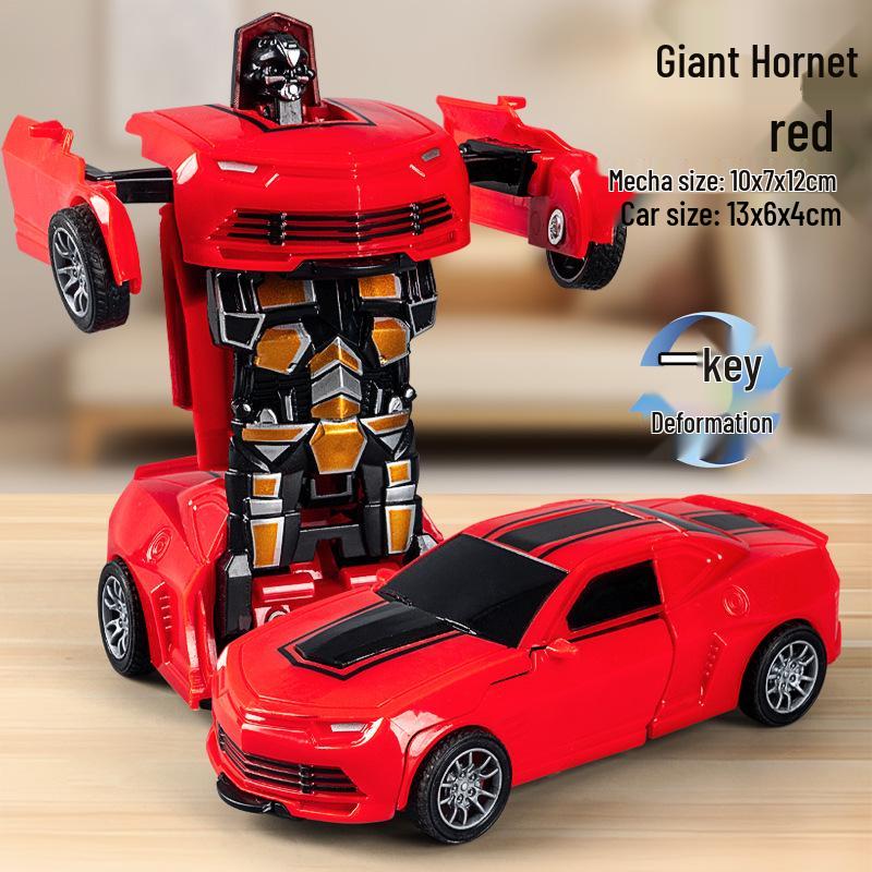 Inertia Collision Robot Car: Transforming Toy for Kids Aged 7-10