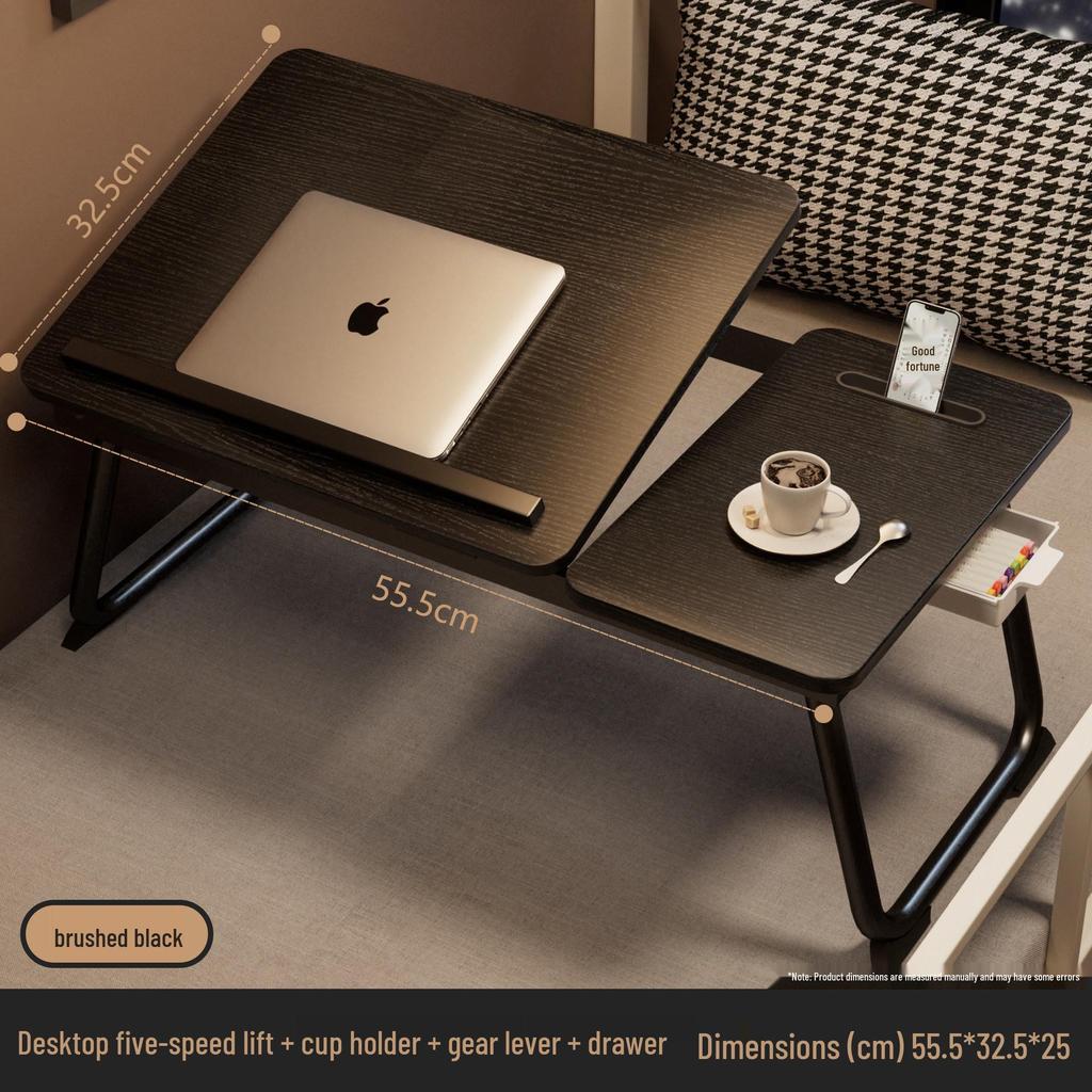 Adjustable Folding Bedside Table for Bedroom, Bay Window, or Dorm - Ideal for Study, Work, or Relaxation