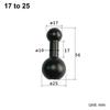 17Mm/20Mm/25Mm Aluminum Alloy Ball Head Double Ball Head Connecting Rod Motorcycle Camera Bracket Transfer Accessories