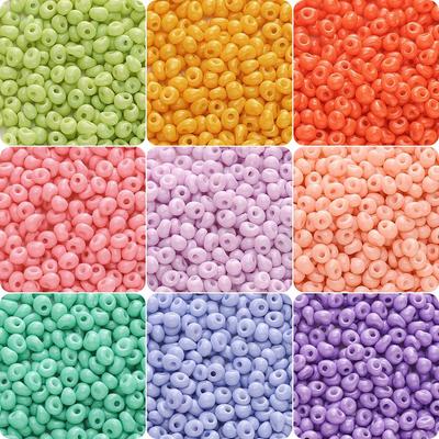 100 stücke Glasperlen Charm Tschechische Perlen Seed Spacer Perlen Für Schmuck Machen Zubehör