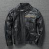 Large Top Layer Cowhide Leather Jacket Locomotive Leather Jacket Motorcycle Clothing