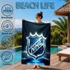 Nhl Hockey League Emblem Beach Towel, Super Soft Microfiber, Perfect Gift for Her/Him, Birthday, for Pool, Beach, Travel, Decor Beach Party