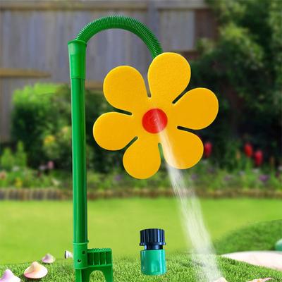 Oscillating Sunflower Garden Sprinkler Yellow Loose Pack No Connector Included For Lawn Care Plant Irrigation Gardening Supplies