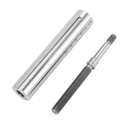 Lathe Tailstock Sleeve Steel MT2 Tapered Tailstock Extension Sleeve with M8x1.0 Screw for MX 210 WM