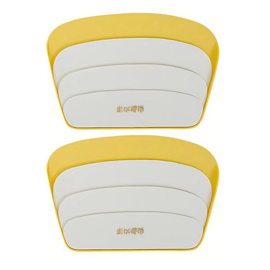 

2 шт. 3 слоя держатель для покерных карт маленькие ручки дети пожилые артрит Hands-Free бумага 2pcs жёлтый/белый