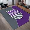 Sacramento Kings Flannel Pattern Square Carpet,Area Rug,Carpet Rug for Living Room Bedroom Sofa Playroom Decor,Non-slip Floor Mat