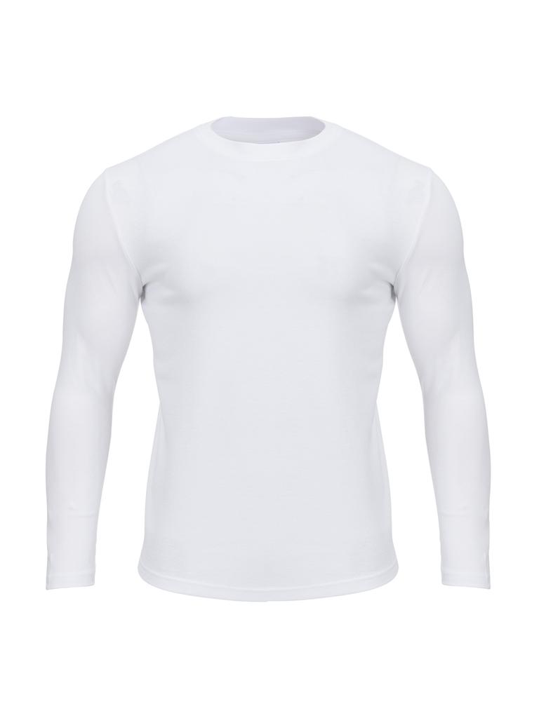 Maebeolig Muscle Fit Plain Long Sleeve T-Shirt No1 White