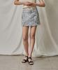 Itove Seoul Low-Rise Jacquard Slit Skirt