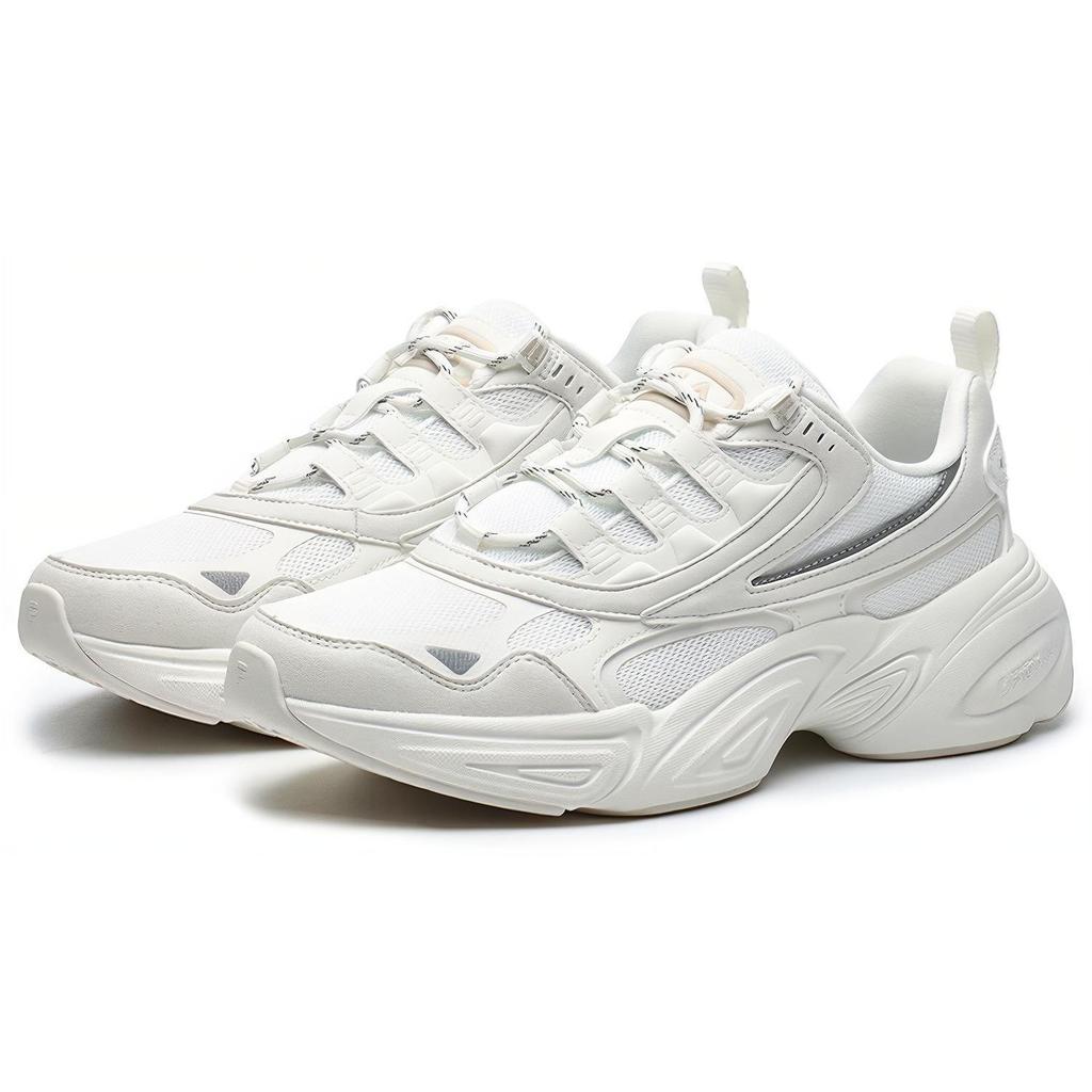 Fila Cube Fabric Shock Absorbing Durable Lightweight Low Top Casual Shoes Women Sneaker White F12W216130FSW