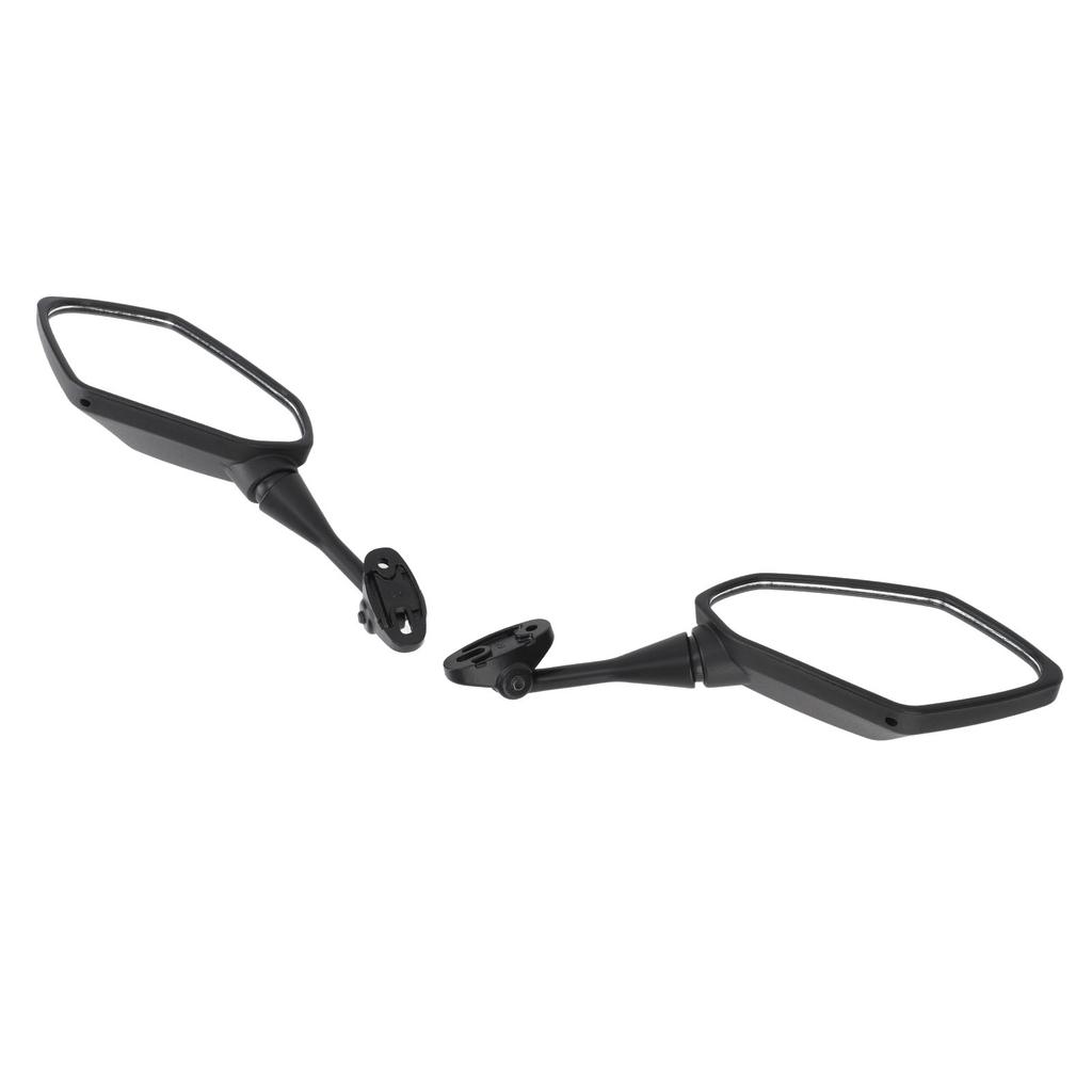 1 Pair Motorcycle Rearview Mirror Wide Vision Adjustable Flexible Handlebar Side Mirror for Motorbike