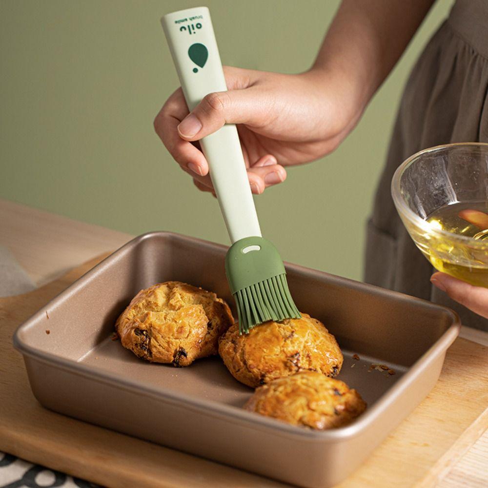 Portable Barbecue Brush Silicone Kitchen Cooking Tool Durable Baking Tools