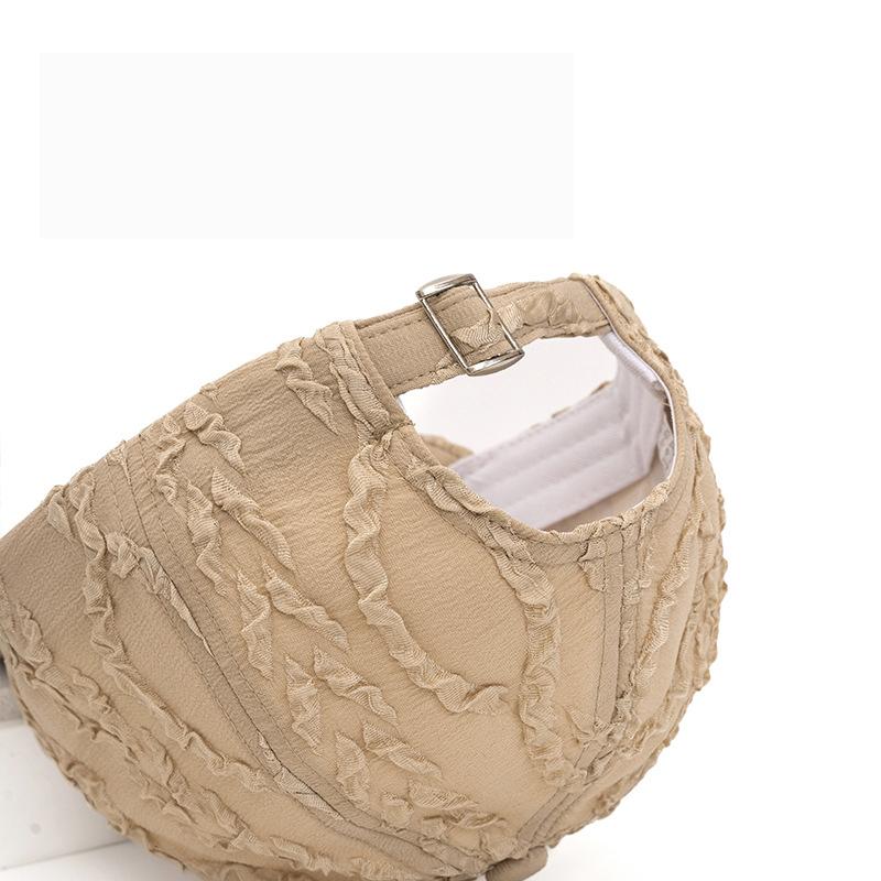 Baseball Cap Women's Pleated Hat Spring Summer Sunshade Cap