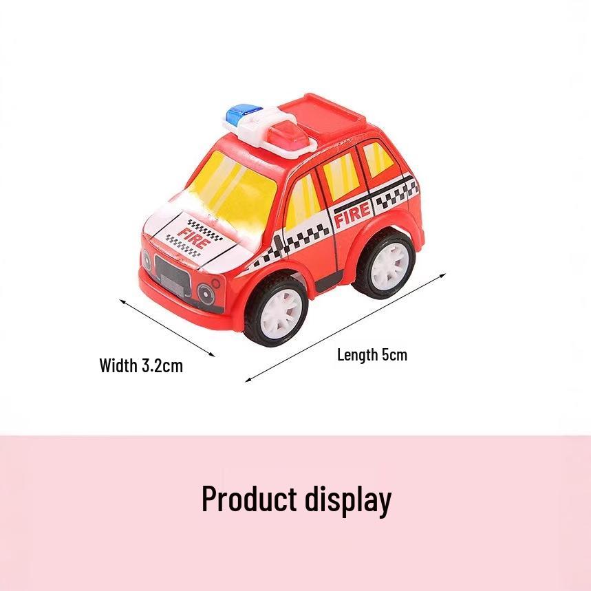 Mini Pull-Back Fire Truck Toy for Kids - Popular Street Vendor Gift