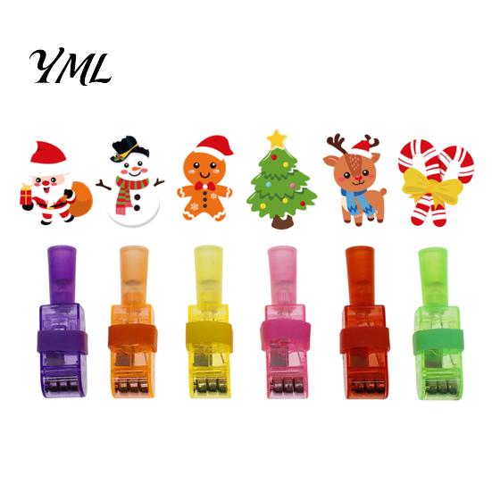 Childrens Party Gift Sets Christmas Finger Projector Light, Mini Patterns LED Toy for Kids, Interactive Play Toys Light Up Ring Projection Xmas
