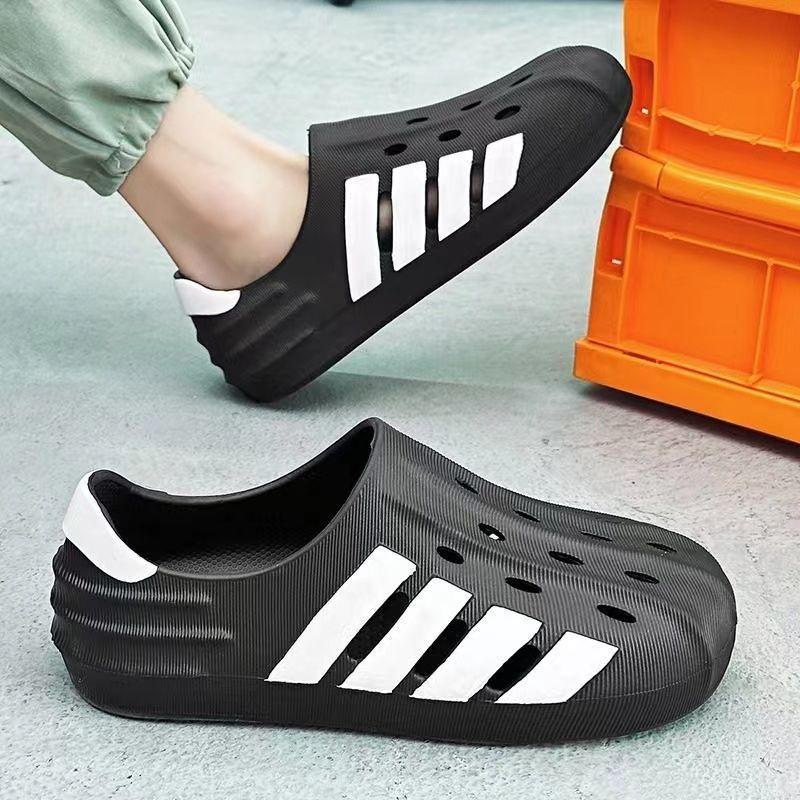 

Наступая на дерьмовые туфли мужская летняя одежда спорт двойка сумка голова тапочки большой размер пляжные сандалии ночной рынок 44-45 чёрный