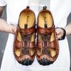 High Quality Men Sandals Retro Handmade Leather Sandal Fashion Outdoor Casual Sport Sandal Summer Non Slip Beach Sandals for Men