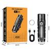 Multi-Light Source Mini Keychain Flashlight with Clip & Magnetic Waterproof Type-C Charging Work Light for Outdoor Camping